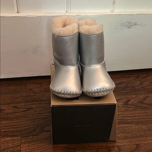 Silver Kids Boots